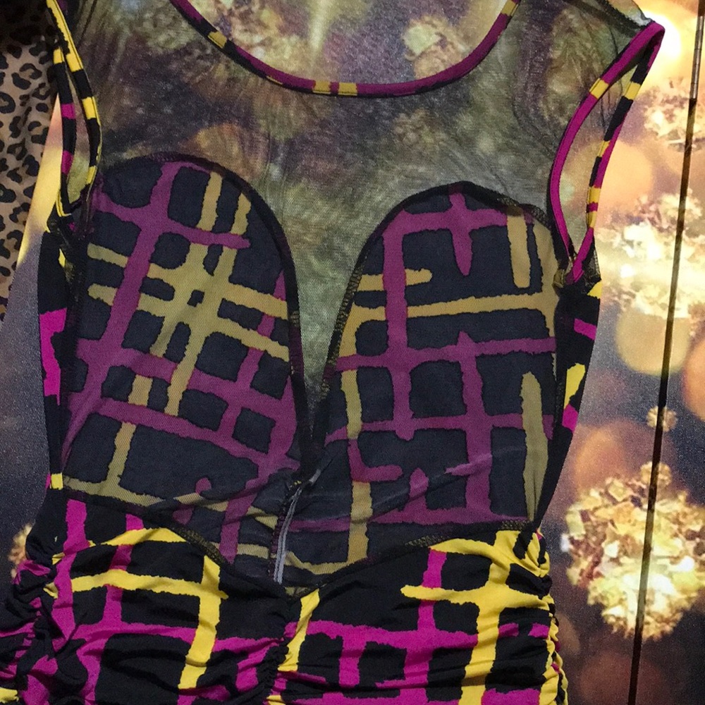 Multi-Color Mini Dress - Picture 4 of 6